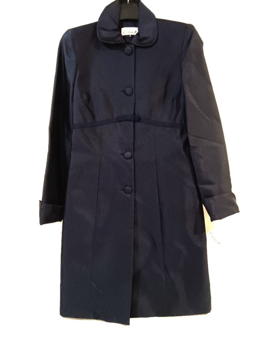 Celine K Suit Size 2 Fits XS Vintage Women Raglan Blazer Navy Blue Color NWT